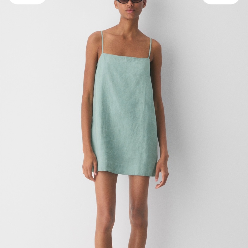 Aritzia arcos dress in goddess sage